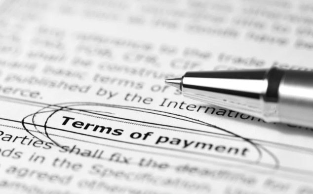 manufacturing payment terms